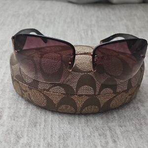 Coach Black and Brown Sunglasses